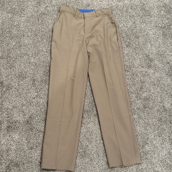 IZOD BOYS REGULAR FIT KHAKI DRESS PANTS - Picture 1 of 3